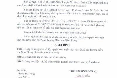 Công khai quyết toán ngân sách năm 2022