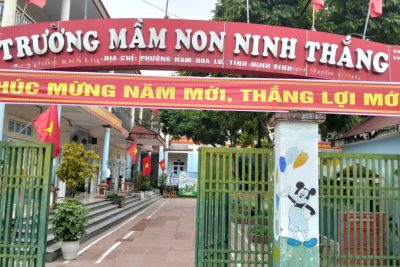 TRƯỜNG MẦM NON NINH THẮNG: THI ĐUA LẬP THÀNH TÍCH, CHÀO MỪNG ĐẠI HỘI ĐẠI BIỂU TOÀN QUỐC LẦN THỨ XIV CỦA ĐẢNG